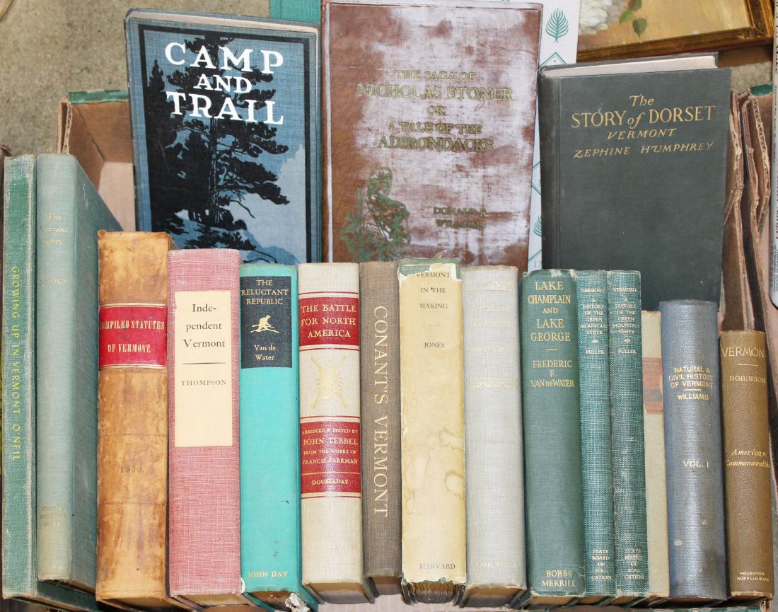 Vermont history books: Vermont history books (20 pcs), including Conant, Williams, Robinson, etc