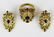 3 pc set 18 k, sapphire, emerald diamond, & ruby - 2