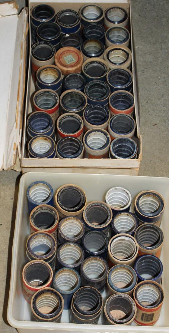 collection of 50 cylinder records: collection of 50 cylinder records including Indestructible, Edison Blue Amberol, etc. most in cardboard tubes, some with wear