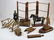 19th- early 20th c folk art carved wooden toys
