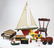 vintage toys, pond boat, candy container
