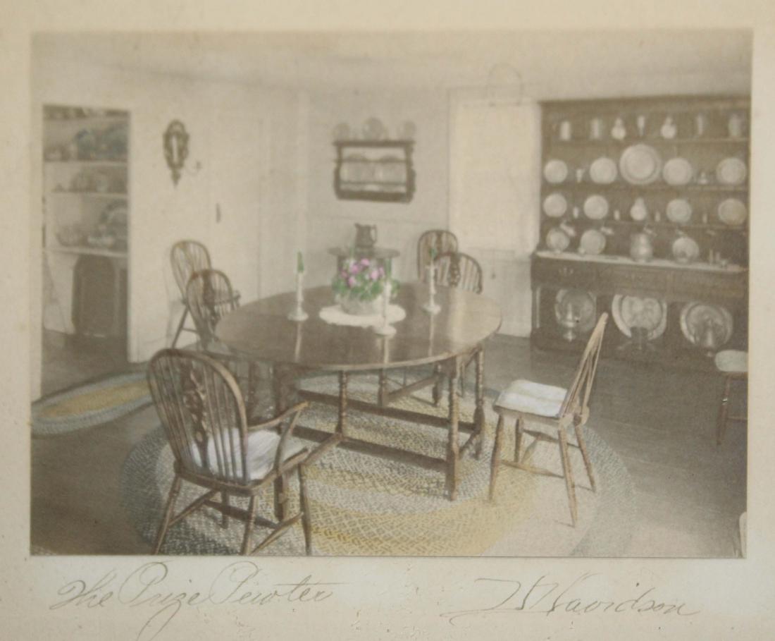 Six Wallace Nutting Photographs: Six Wallace Nutting Photographs- Interiors including "The Prize Pewter"