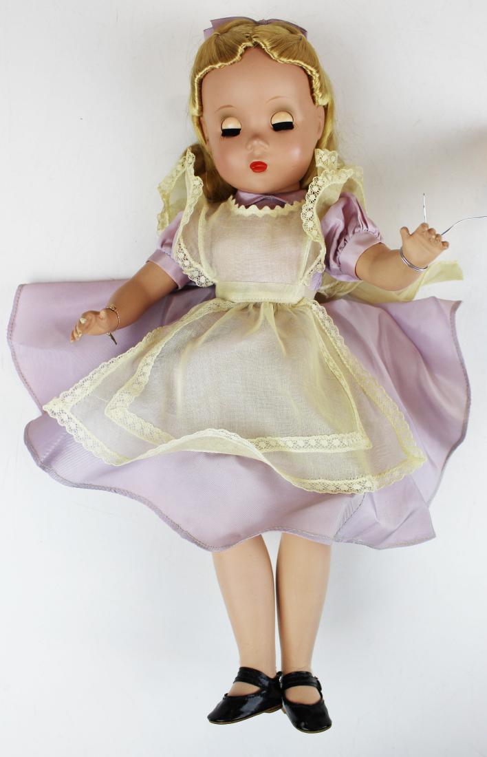 1950's Madame Alexander Alice in Wonderland: 1950's Madame Alexander Alice in Wonderland, all hard plastic, with tag, ht 14"