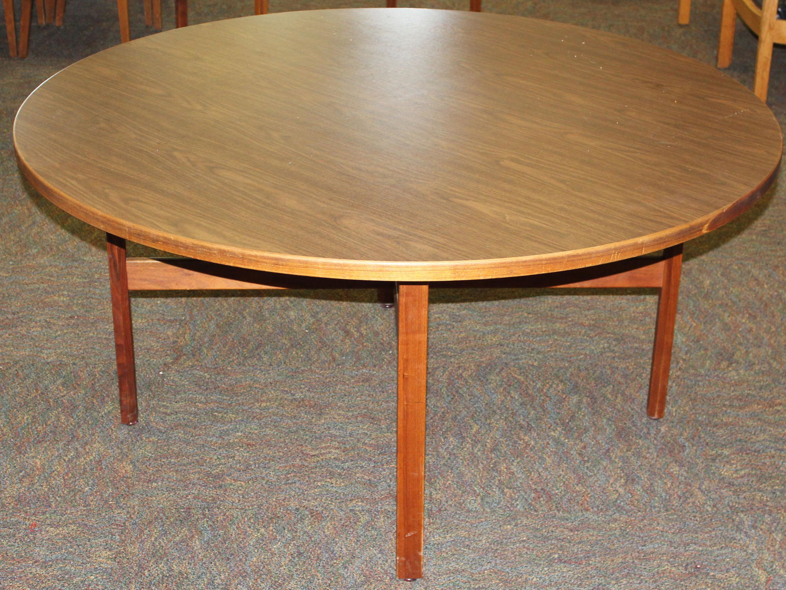 Jens Risom Round Dining Table: Jens Risom Round dining table 60" diameter 29" high