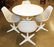 Knoll Saarinen tulip dining table and 4 chairs