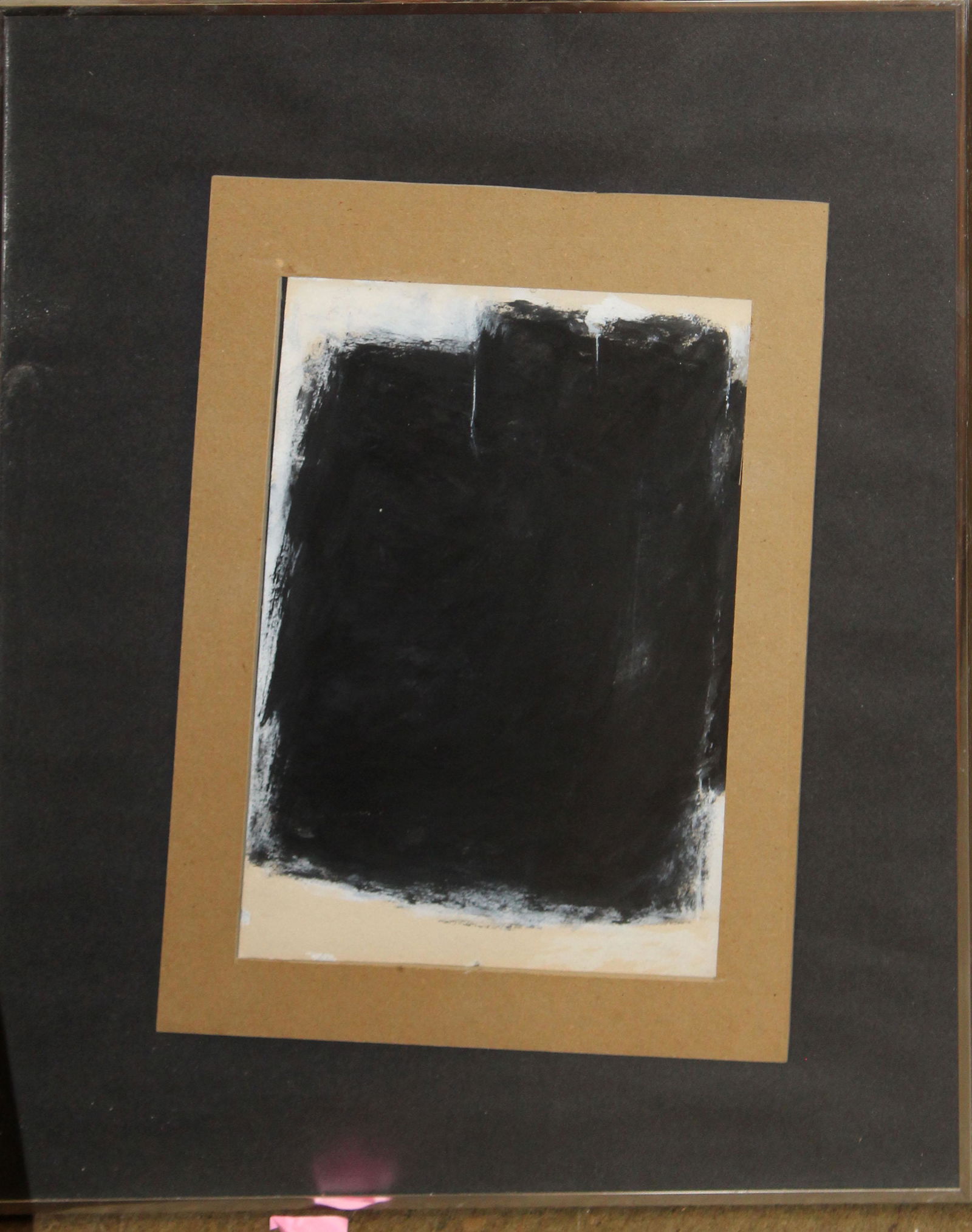 After Mark Rothko: Unsigned minimalist oil on board in the style of (but not by) Mark Rothko 14 x 10"