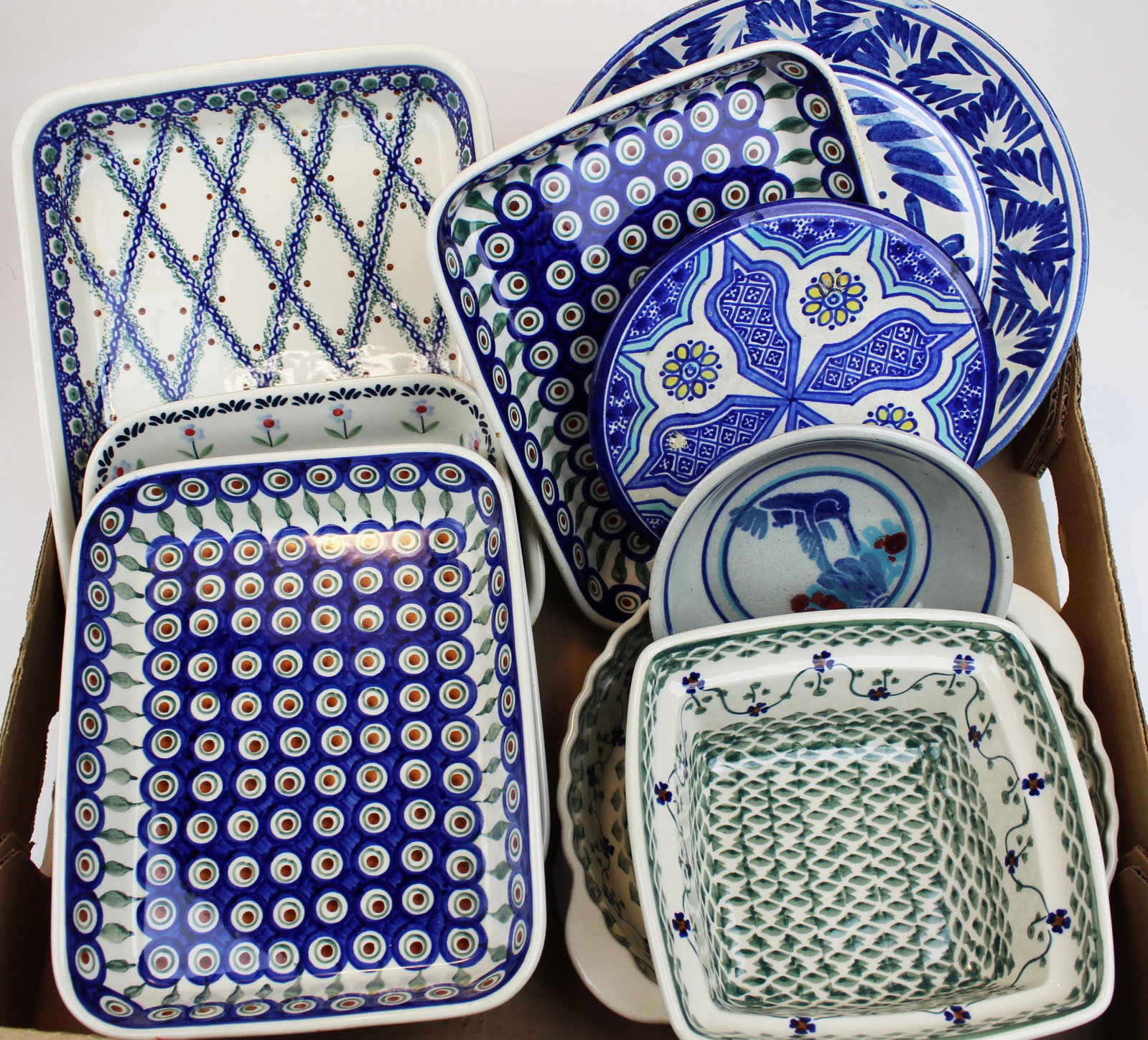 Polish ceramic tableware: Polish ceramic tableware, (6 pcs), other tableware