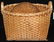 NE farm basket, covered Indian basket