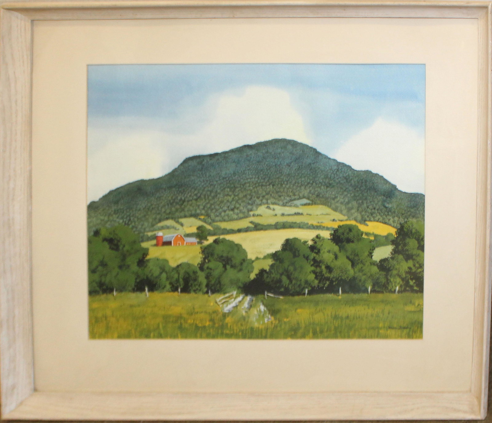 Walton Blodgett (VT 1908-1963): Walton Blodgett (Vermont 1908-1963) Elmore Mountain watercolor on paper signed lower right 22 x 19"