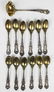 12 Gorham Imperial sterling demitasse spoons