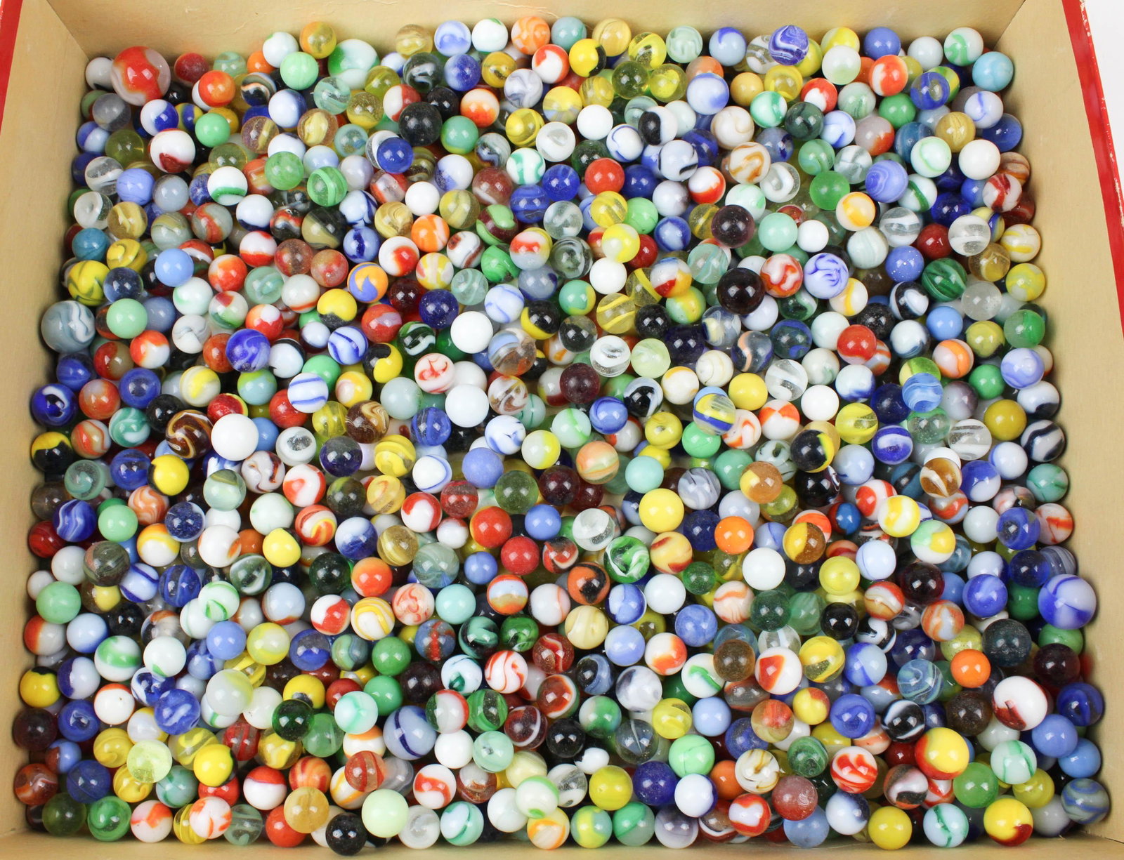 Vintage Handmade Glass Marbles: Vintage handmade glass marbles (several hundred pieces)