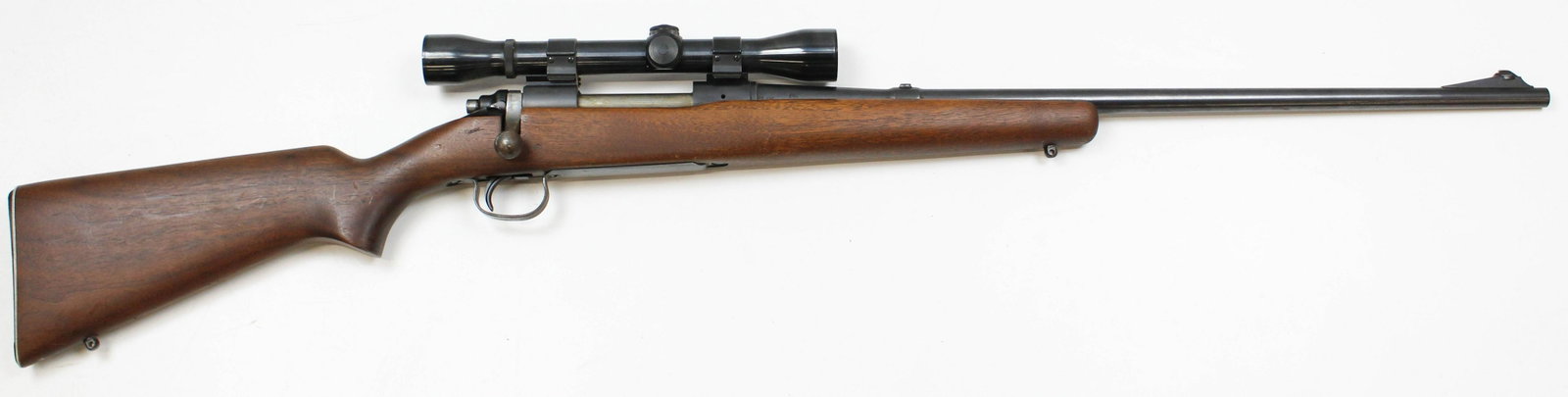 Remington Model 721 in .270 Win: Remington Model 721 in .270 Winchester with Weaver K4-C3 scope and stock modified to take Lyman type peep sight. FFL# 2453