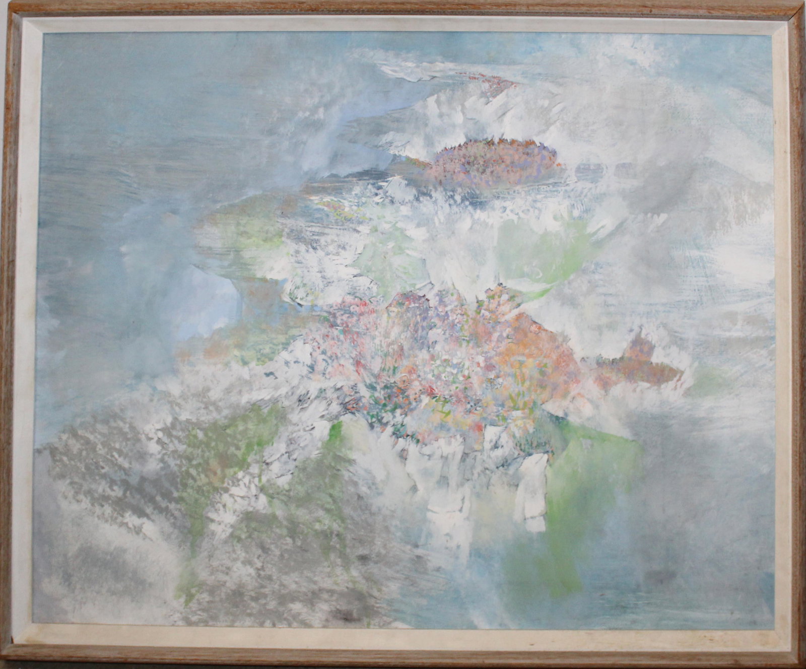 Daniel Newman (American 1927-1994): Daniel Newman (American 1927-1994) Tidal Garden Casein on masonite 24 x 29" signed lower right dated 1962