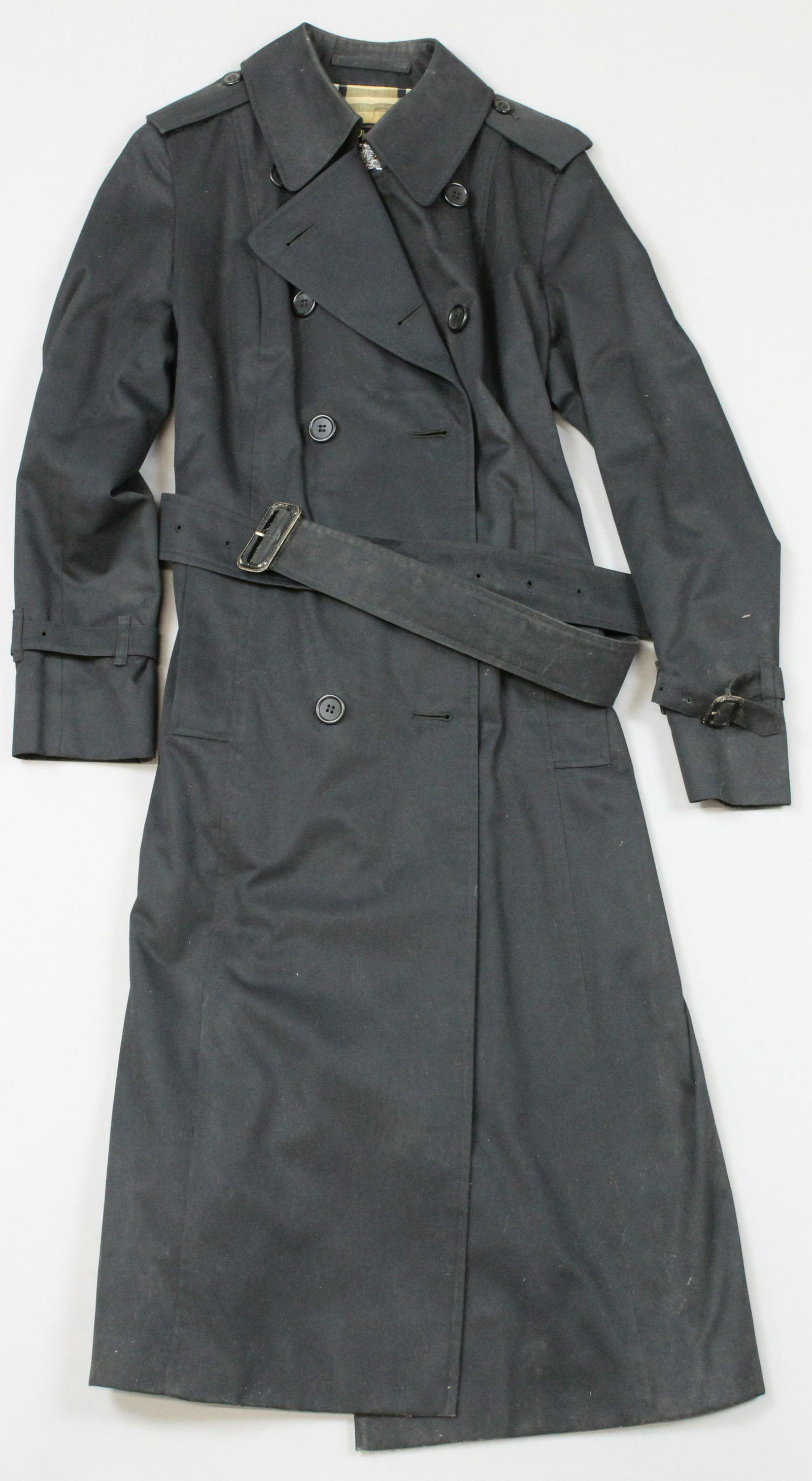 Burberry Woman's Lined Trenchcoat: contmporary Burberry Woman's lined trenchcoat, Made in England