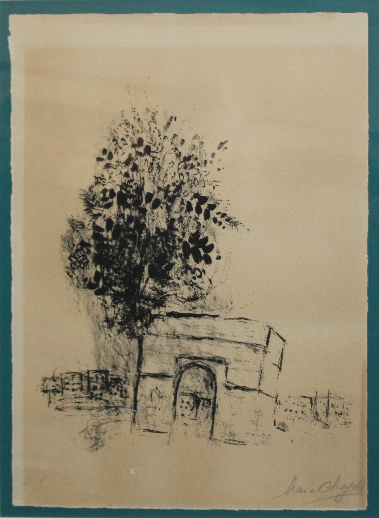 Marc Chagall (RU/FR 1887-1985): Marc Chagall (Russian/French 1887-1985) Arc de Triomphe lithograph on paper signed lower right in pencil 15 x 11 editioned 2/35