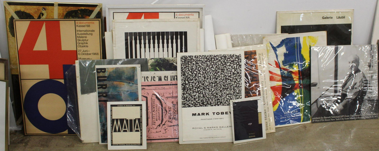Approximately 40 Art Exhibition Posters: Approximately 40 Art Exhibition posters/ affiches from the collection of Lydia Winston Malbin including Marcel Duchamp, Donald Judd, Eugene Berman, Barnett Newman, Mark Tobey, Barbazon School et al.