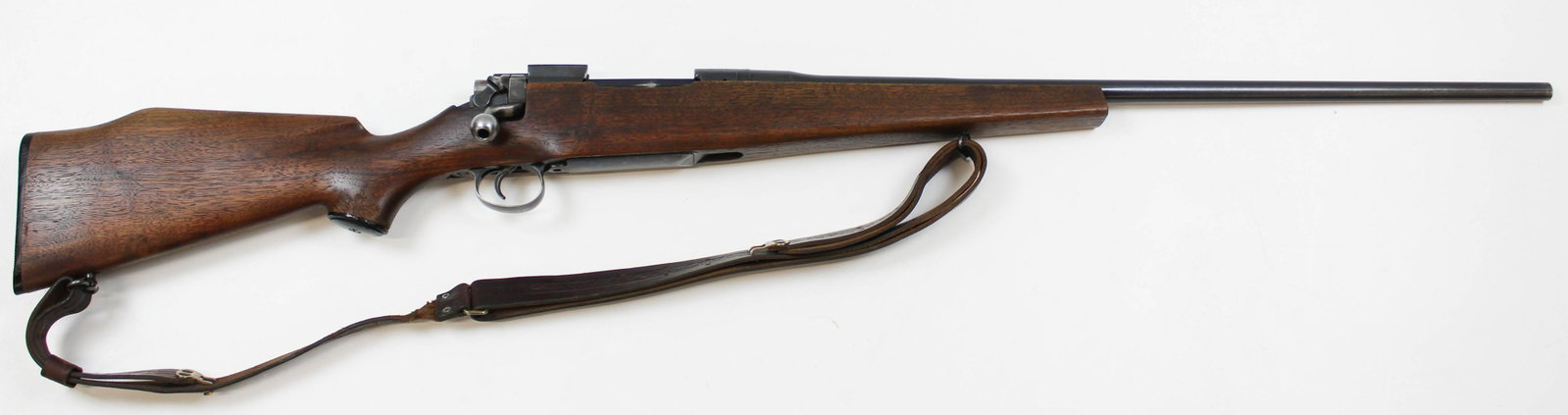 US Eddystone Model 1917 in .30-06: US Eddystone Model of 1917 bolt action rifle sporterized with Monte Carlo Style stock, Receiver machined to accept scope mounts, front blade sight removed, Manufacturers mark 8-18 with Ordinance canno