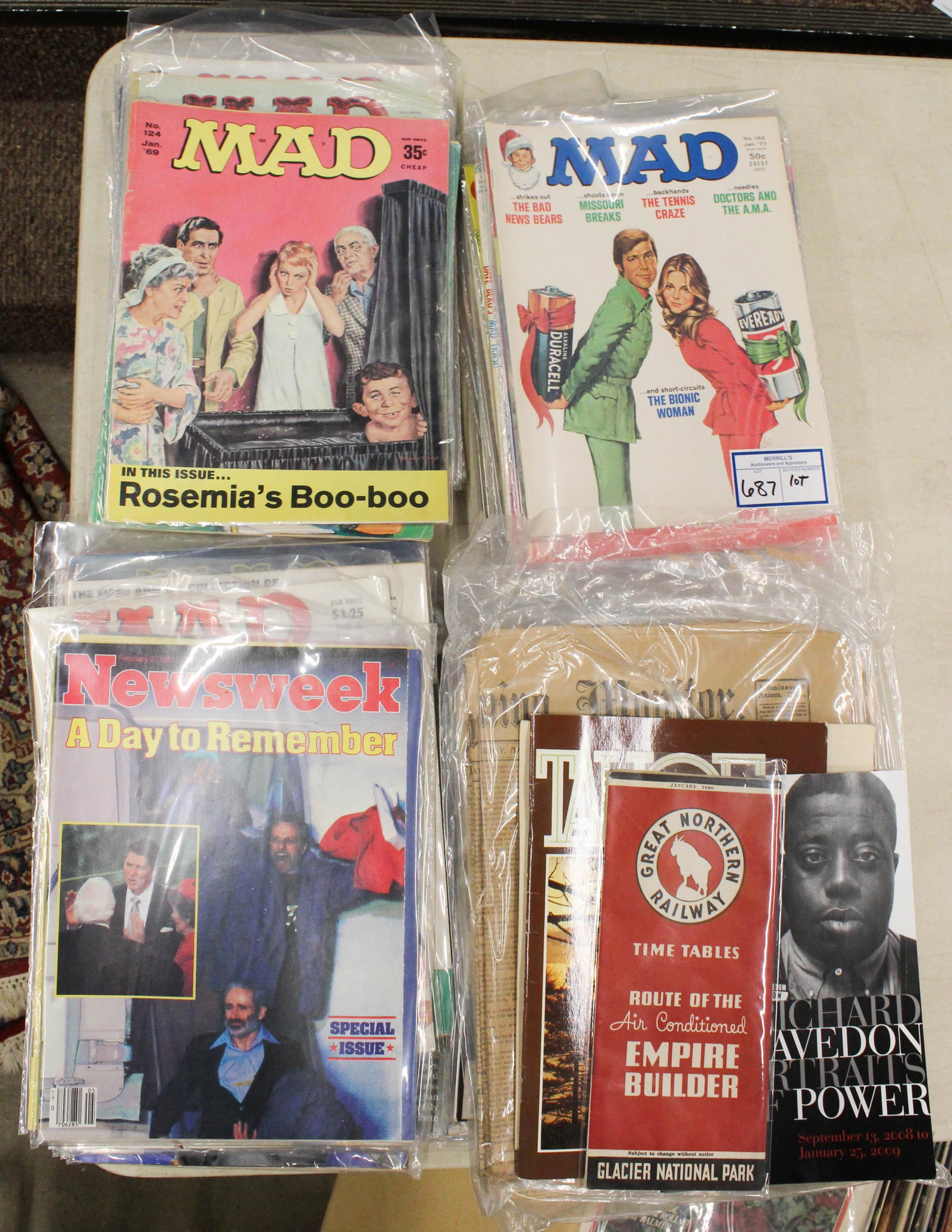 1960's-70's Counter Culture Magazines: Collection of 1960's-70's Counter Culture Magazines including many Mad Magazines, National Lampoons magazine, Jazz and Blue magazine, etc.