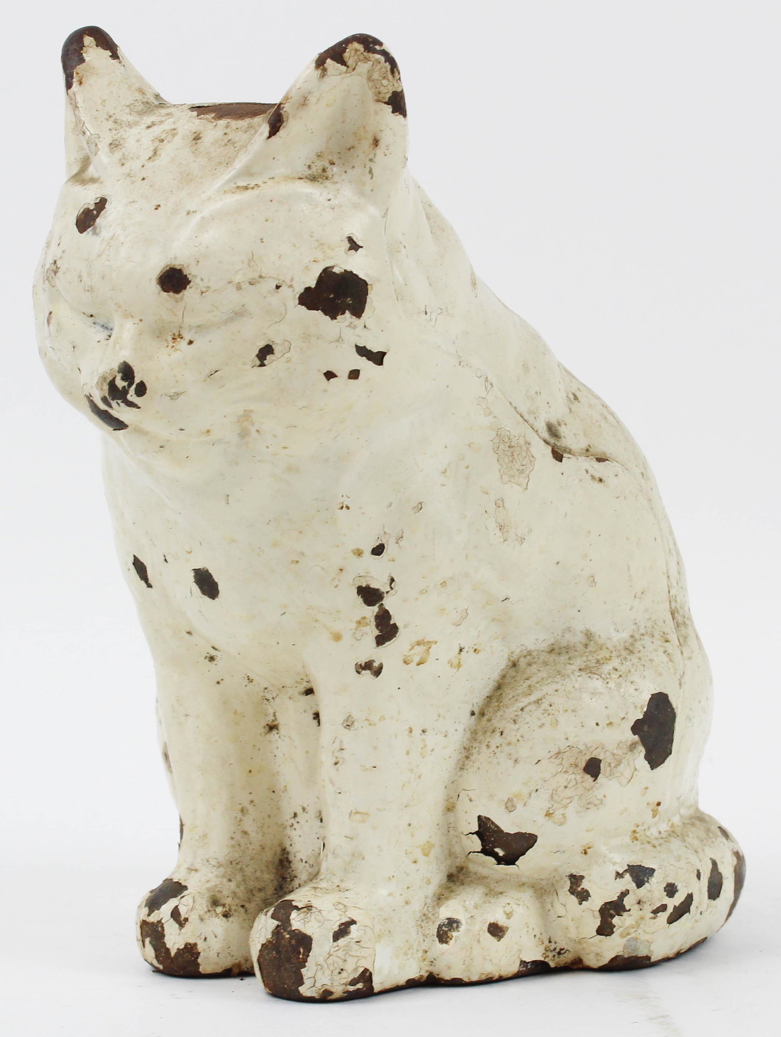 Hubley Cast Iron Sleeping Cat Doorstop: Hubley cast iron sleeping cat doorstop, ht 8"