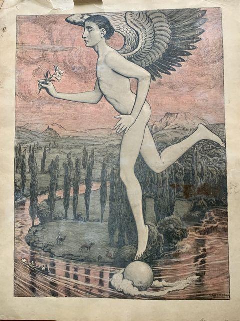 Hans Thoma (1839-1924) 5 Lithographs: Hans Thoma (1839-1924) A group of 5 lithographs each approx. 16 1/2" x 21".