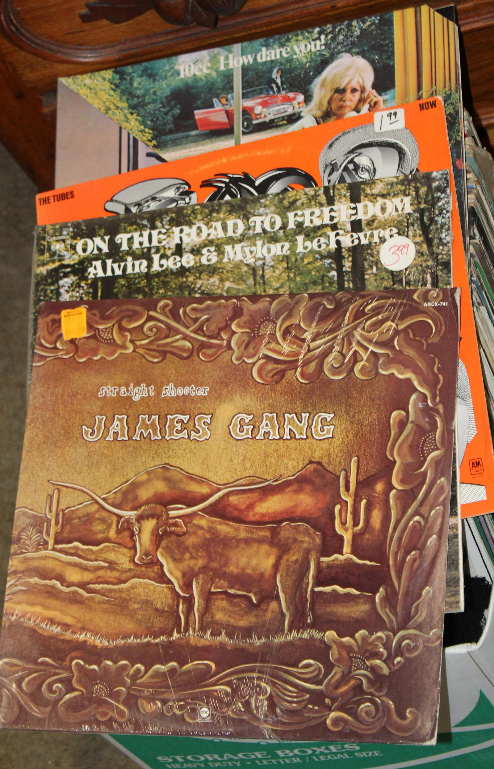 Large lot of Vintage LPs: Large lot of Vintage LP records 70's rock and pop (Elton John, Bob Dylan, James Gang, 10cc, Steve Miller Band, Allman Bros, etc) Jazz and Swing Duke Ellington, Buddy Rich, Dave Brubeck, Al Hirt, Djang