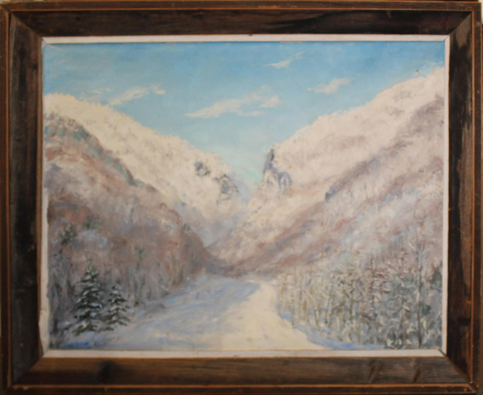 Arnold Warburton Lahee (VT 1888-1976) Smuggler's Notch: Arnold Warburton Lahee (Vermont 1888-1976) Smugglers Notch Vermont 30 x 24"