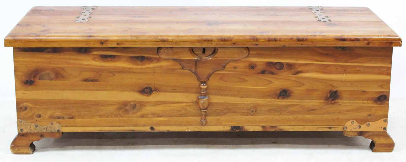 Lane Cedar Chest: Lane Cedar chest in an Arts and Crafts Style with copper hardware 16 x 16 x 48"