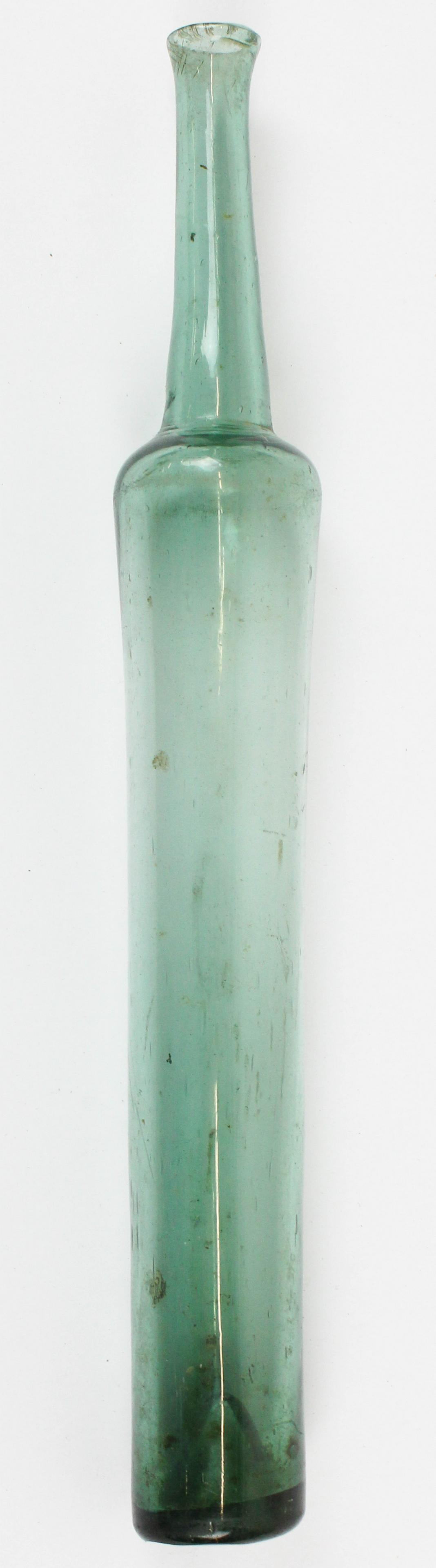 Attributed Redford, NY Wine Testing Bottle: Attributed Redford, NY wine testing/ cologne bottle, open pontil, ht 9 7/8"