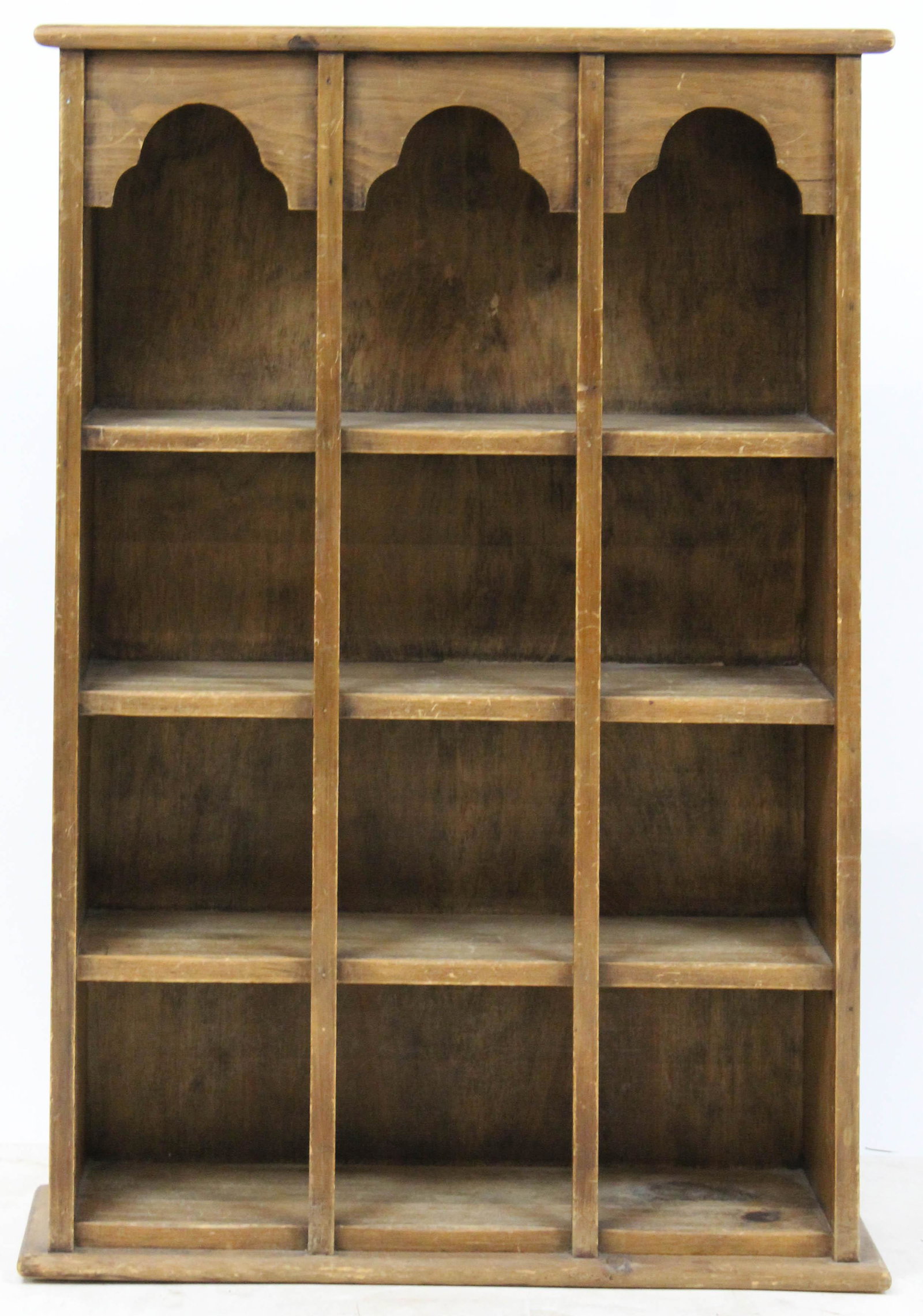 20th c Pine Pigeon Holes or Wine Rack: 20th c Pine Pigeon Holes or Wine Rack in a Rustic style 25 x 37 x 9"