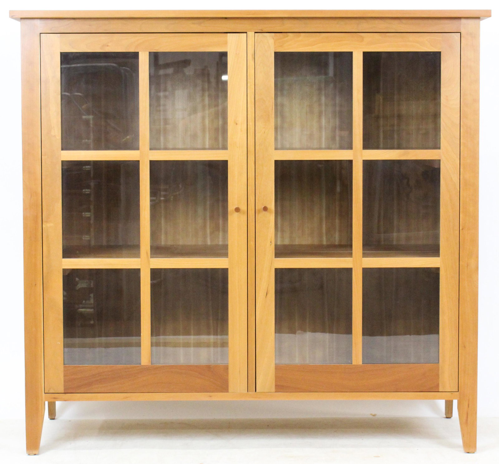 Room and Board Cherry Bookcase: Room and Board Cherry Bookcase 50 x 47 x 18"