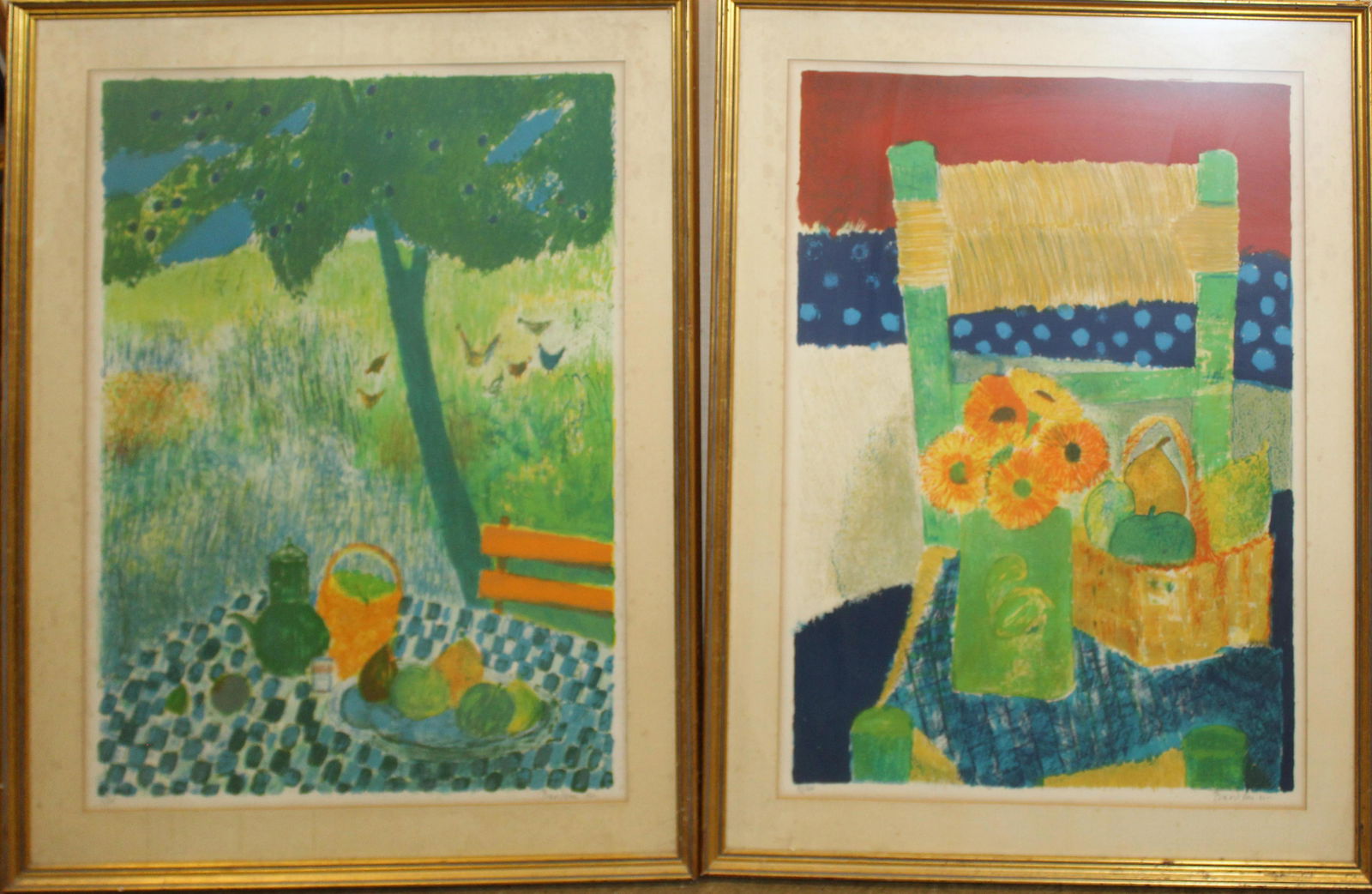 Guy Bardone (FR 1927-2015) Two Lithographs: Guy Bardone (French 1927-2015) Two Lithographs signed lower margin each editioned 18/200 26 x 18"