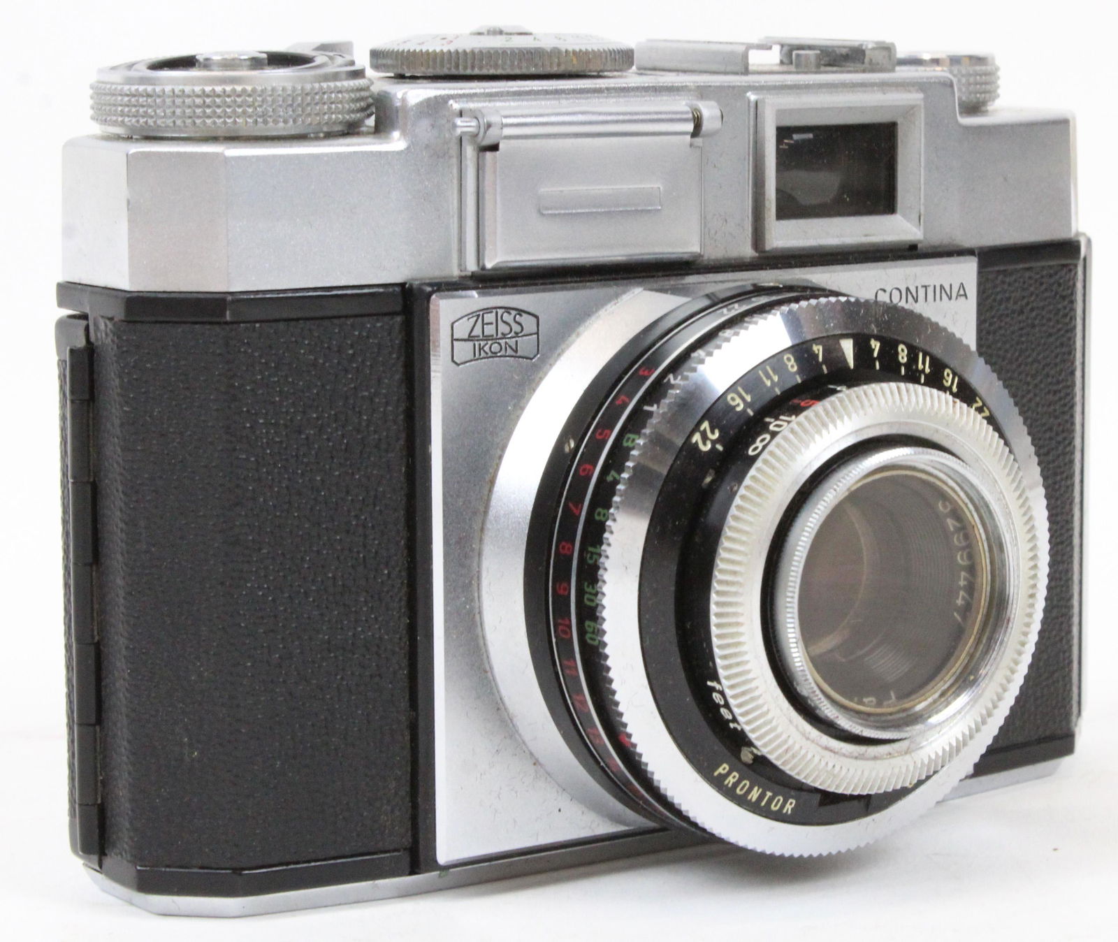 Zeiss Ikon Contina 35mm Rangefinder Camera: Zeiss Ikon Contina 35mm Rangefinder camera, Pantar f/ 2.8 lens, Made in Germany, with clean leather case