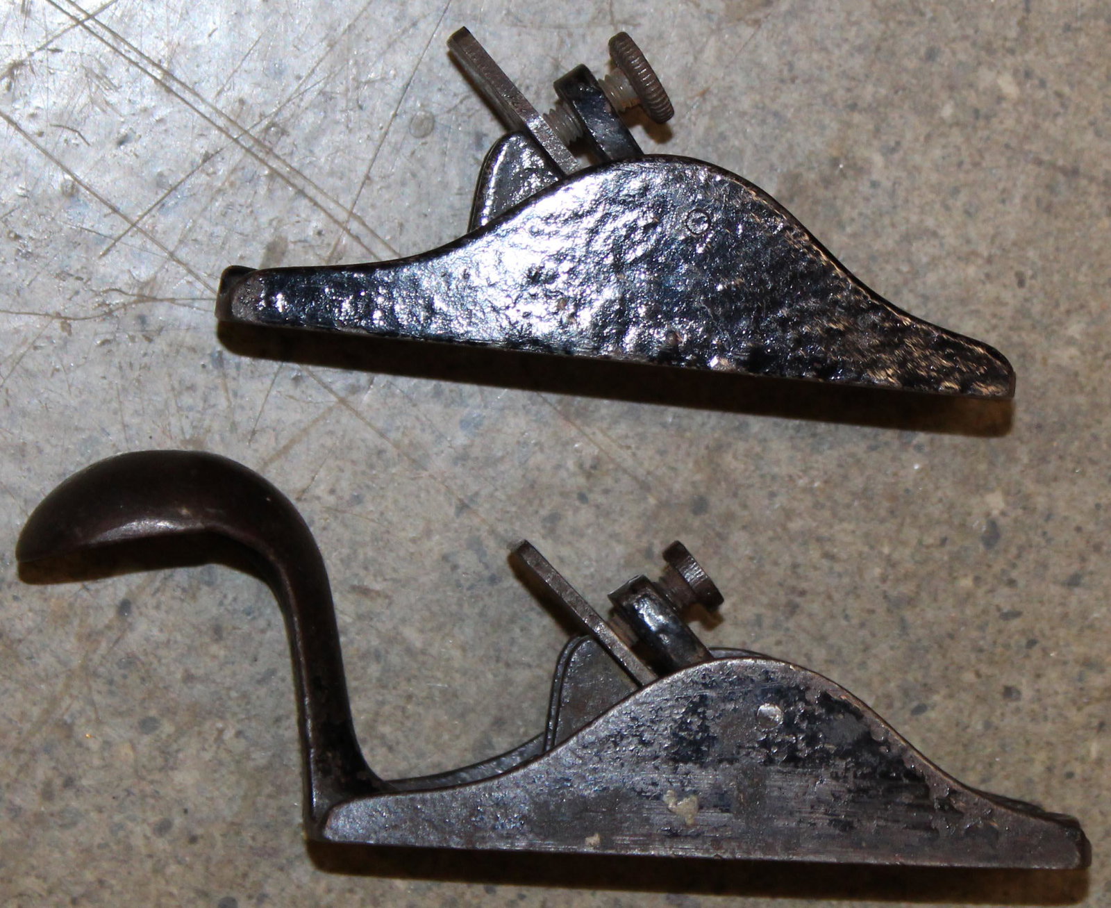 Lot of Tools including Block and Tackle: Lot of Tools including Block and Tackle, gentleman's saw/dovetail saw, brushes, Clamps, Calipers, dividers, Two Miniture no. 100 Smoothing planes,