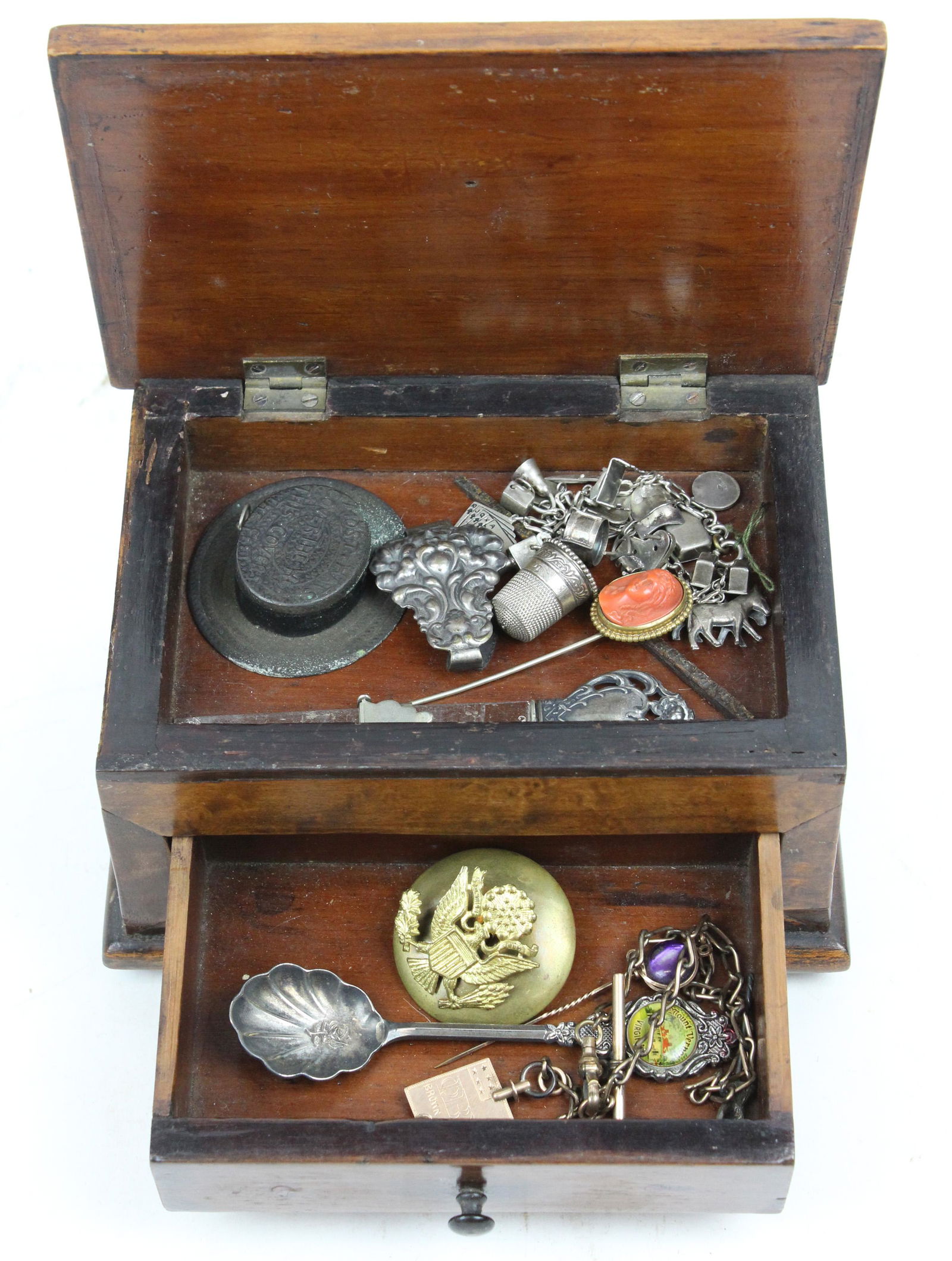 Sterling Jewelry, Sewing Items: Sterling jewelry, sewing items, including sterling charm bracelet