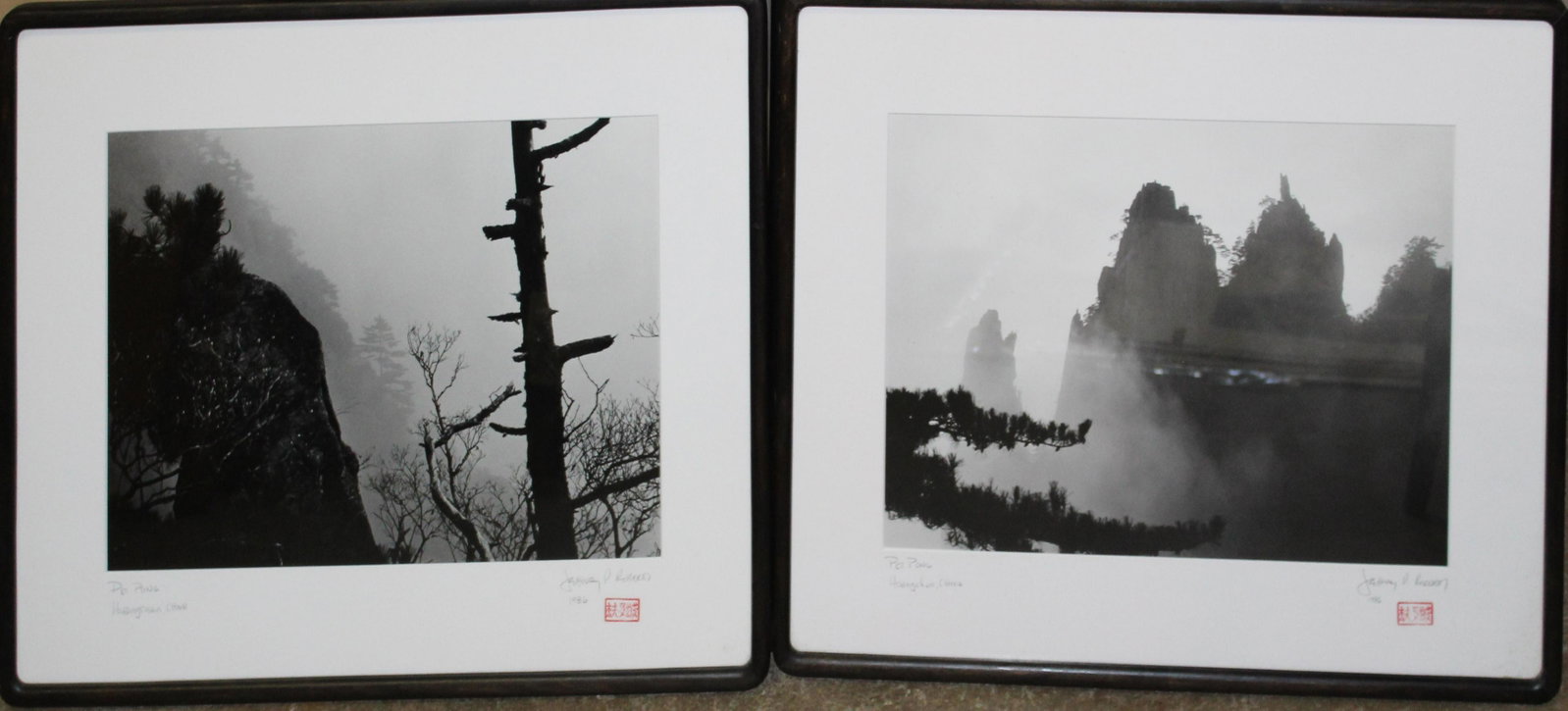 Jeff Roberts (VT 1946-) Pei Pong: Jeff Roberts (Vermont 1946-) Three Prints - Pei Pong- The Rising Mist from exhibition Fire and Spice A Single Pebble
