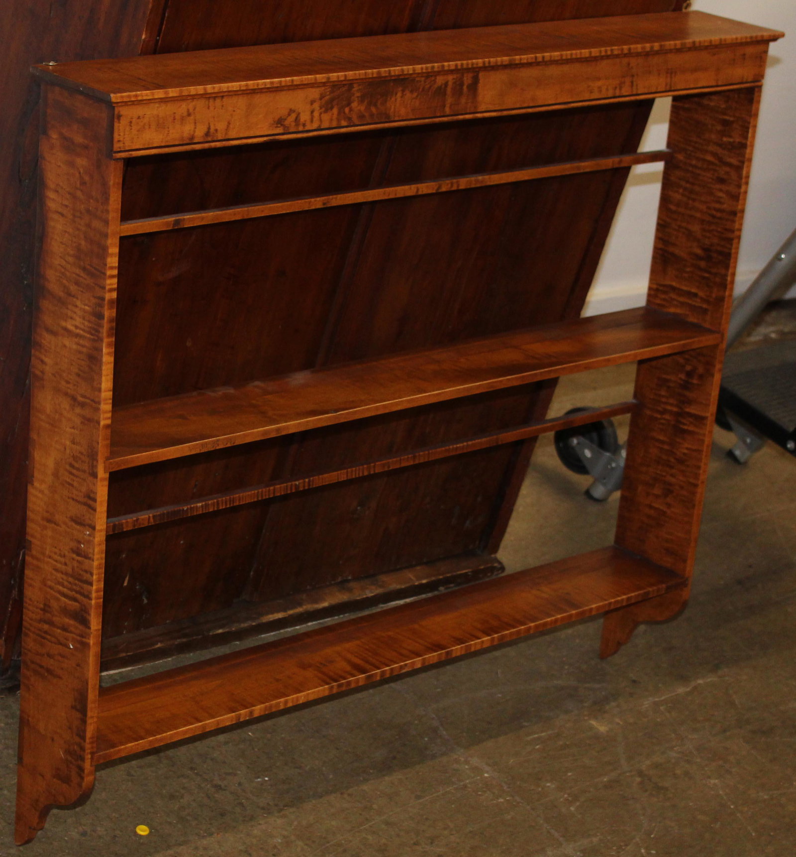 DR Dimes Maple Hanging Shelf: DR Dimes hanging maple shelf, 34 x 37"