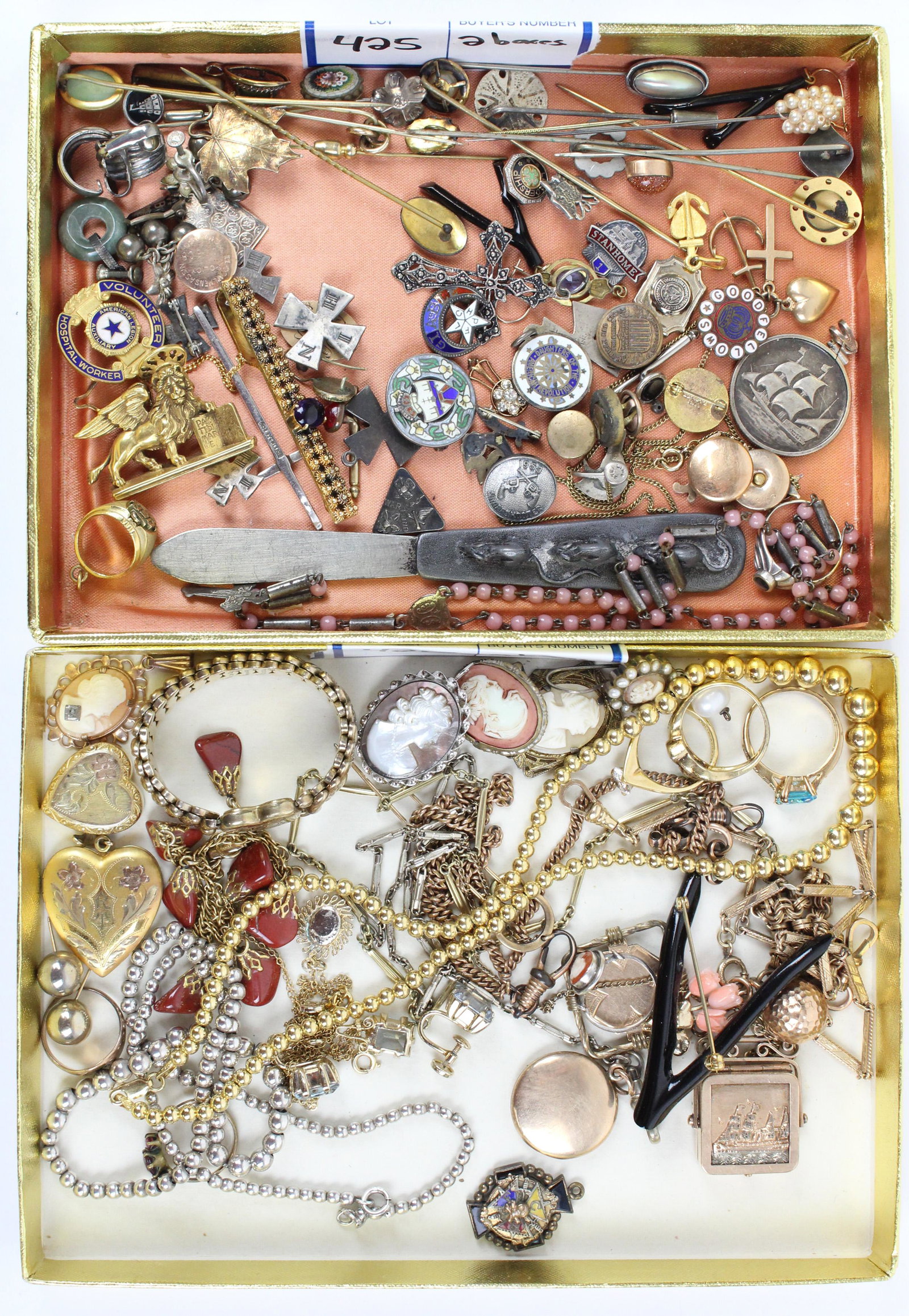 Gold Filled Jewelry, Pins, Necklaces: Gold filled jewelry, pins, necklaces, stickpins, etc