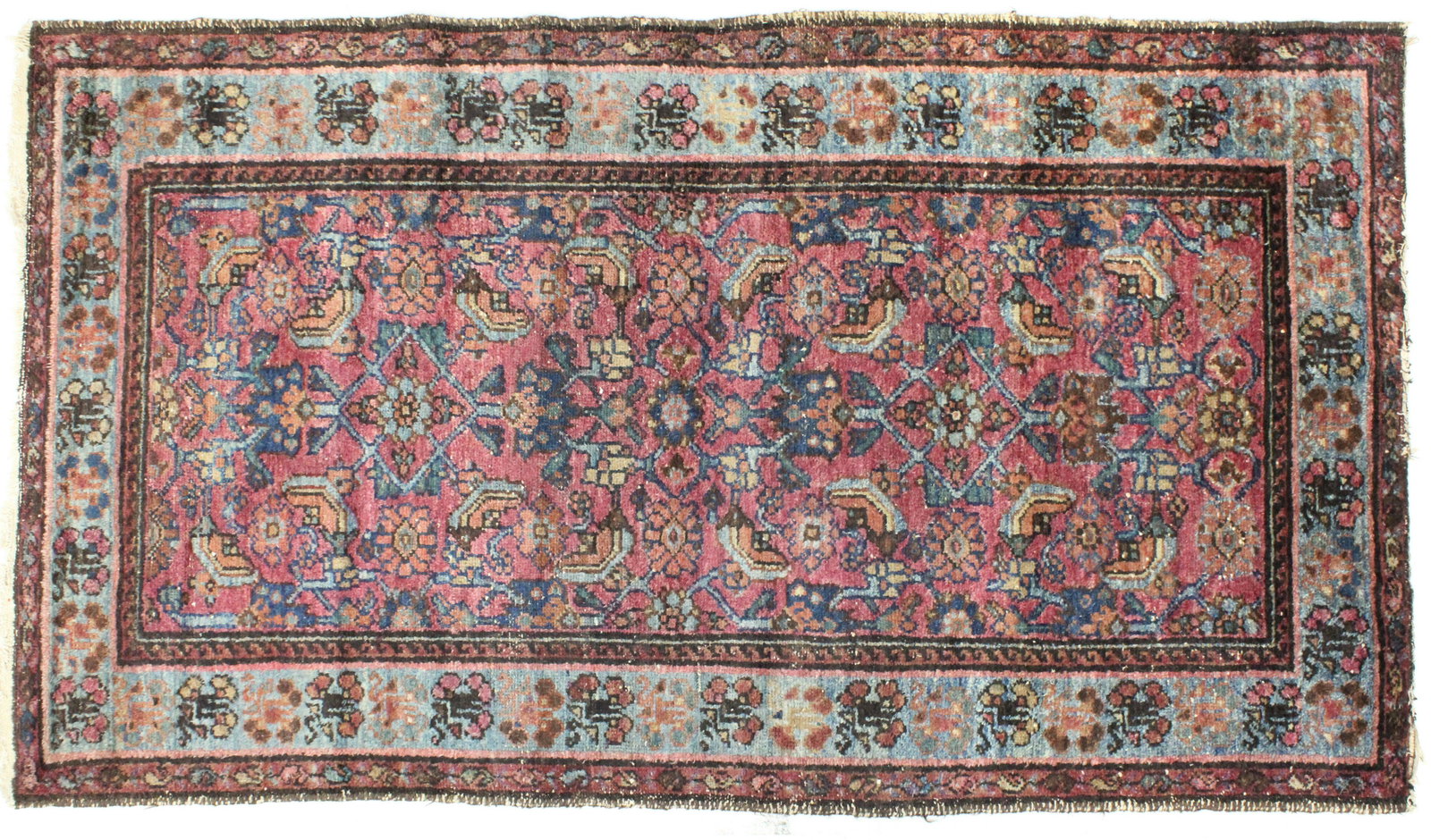 Early 20th c Persian Hamadan Area Rug: Early 20th c Persian Hamadan area rug, 3' 4" x 5' 9"