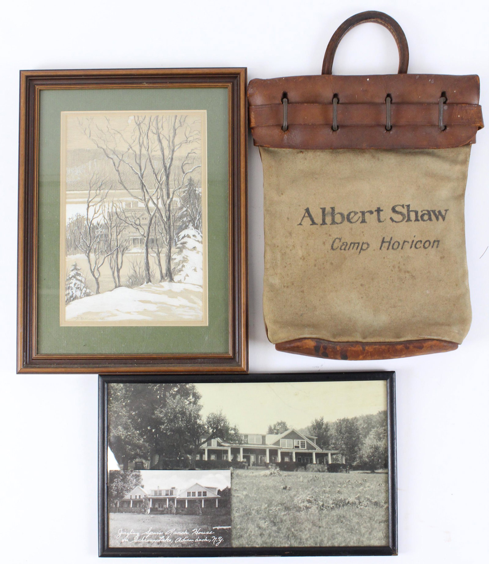Albert Shaw Camp Horicon Archive: Albert Shaw (1857- 1947 Journalist, Author, Historian, Editor of the Review of Reviews, member of the American Antiquarian Society) archive of Camp Horicon, Schroon Lake, Adirondacks, NY photos, mail 