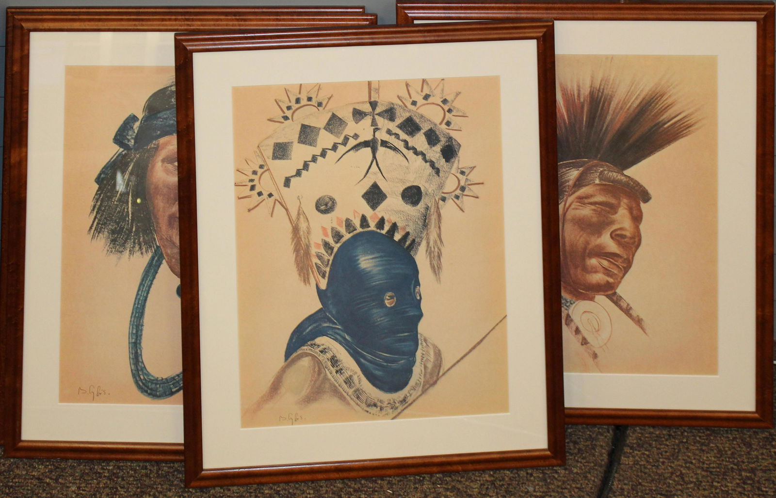 Boleslaw Cybis ( 1895-1957) Folio One: Boleslaw Cybis (1895-1957) Folio One editioned 475/1000 with original Burlap slip cover- All 9 lithographs accounted for, four of the 9 prints framed separately , dated 1970 19 x 24"- Sold to Benefit