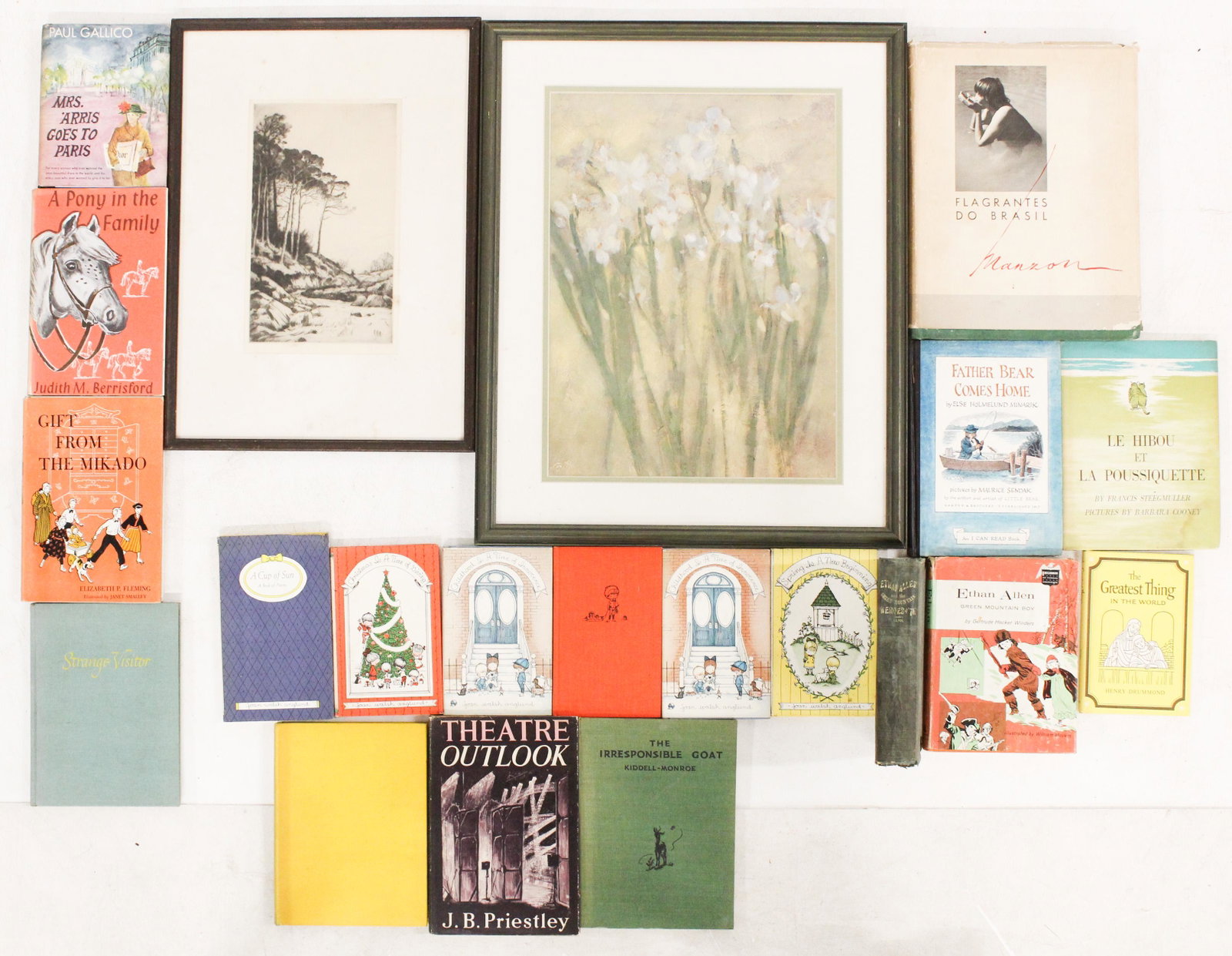 Mathieson Drypoint, Children's Books: John G Mathieson (Scottish 1918- 1940) drypoint, children's books, etc