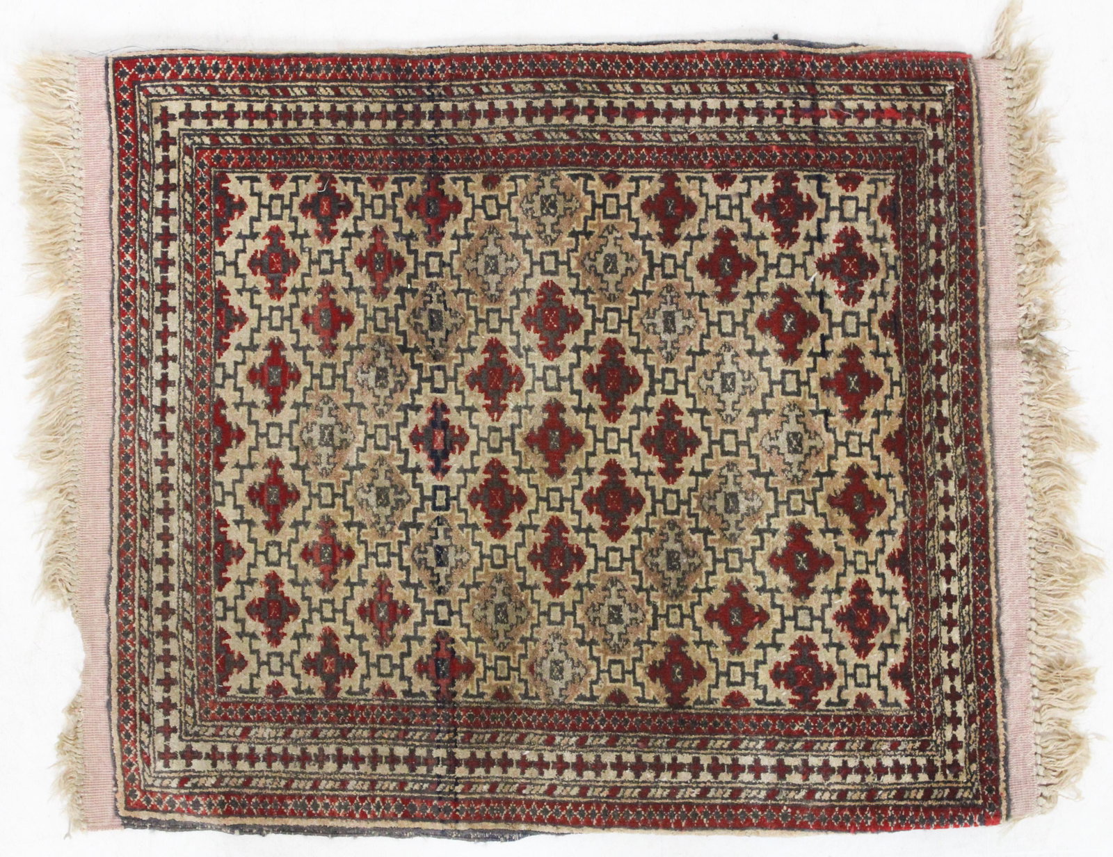 Late 20th c Oriental Area Rug: Late 20th c Oriental area rug, 1' 11" x 2' 2"