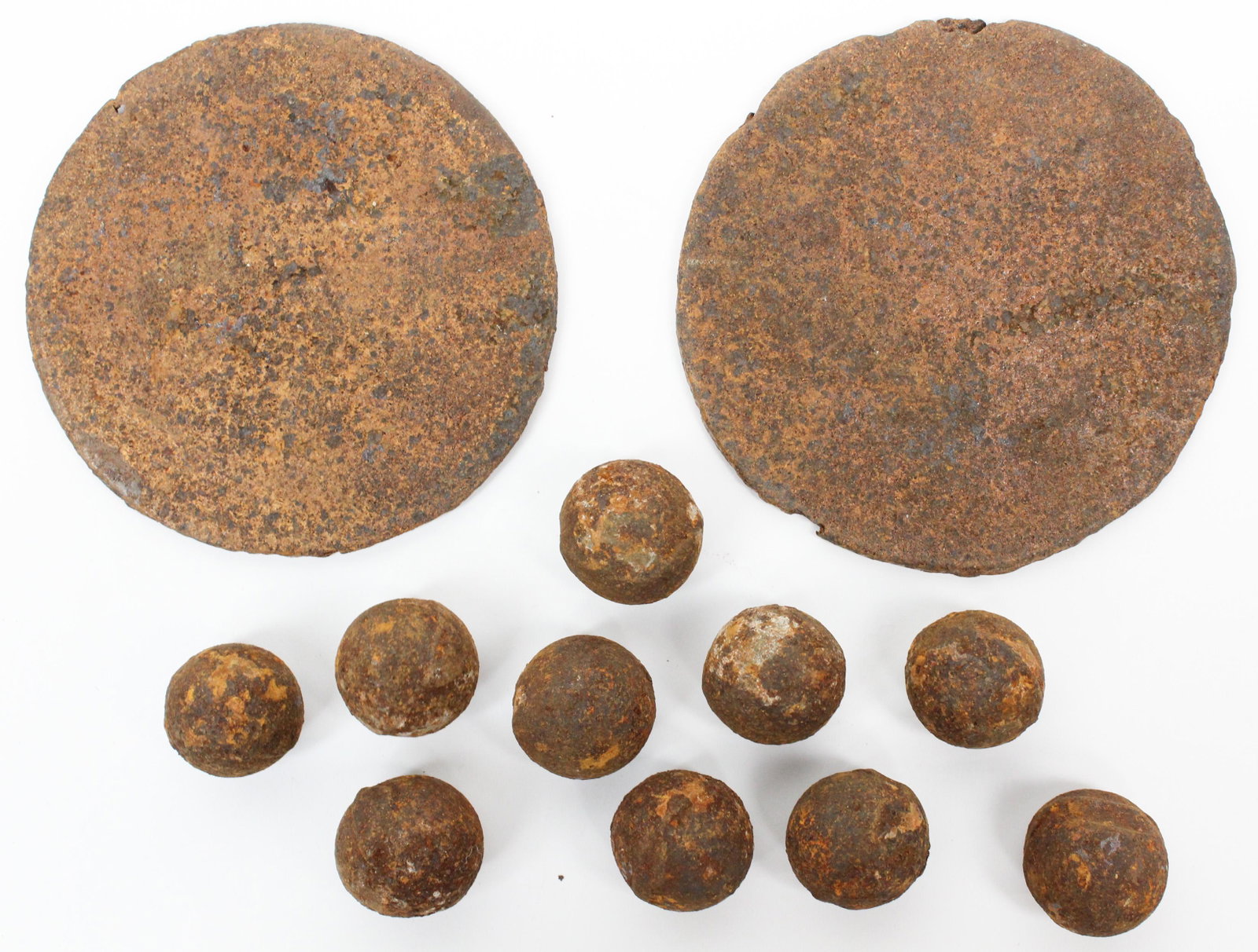Battle of Valcour Island 9 pound Cannister Shot: Battle of Valcour Island partial 9 pound cannister shot found next to the 9 pounder cannon from the American gunboat "Philadelphia", from the collection of Stephen R Allen of Plattsburgh, NY- Dunn Col