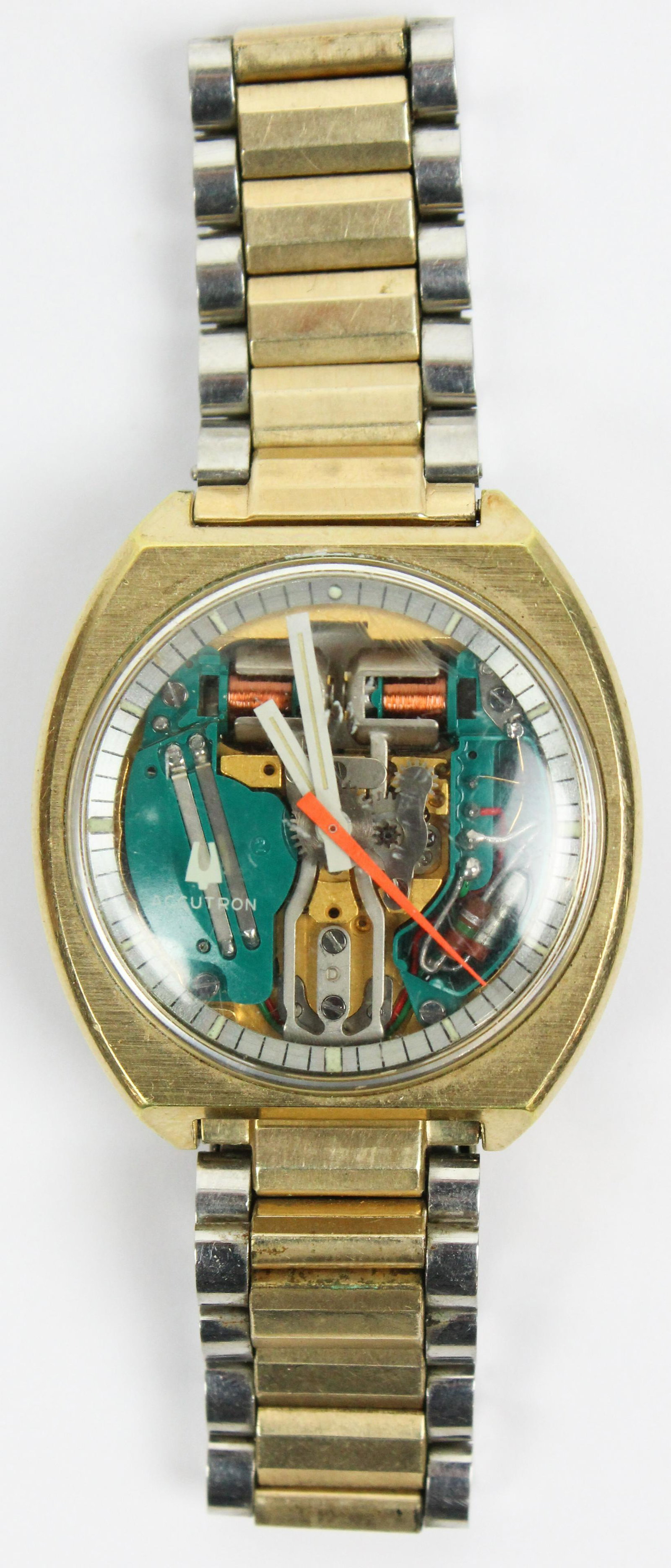 Bulova Accutron Space View Wrist Watch: Bulova Accutron "Space View" wrist watch, running, not tested for accuracy, not warranted