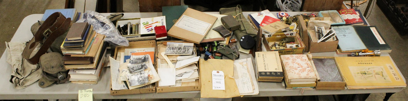 US WWII Robert Thayer Soldier's Archive: US WWII Robert Thayer (Burligton, VT) soldier's archive- Snapshots, letters, insignia, Japanese souvineers, canteens, accessories (large lot)