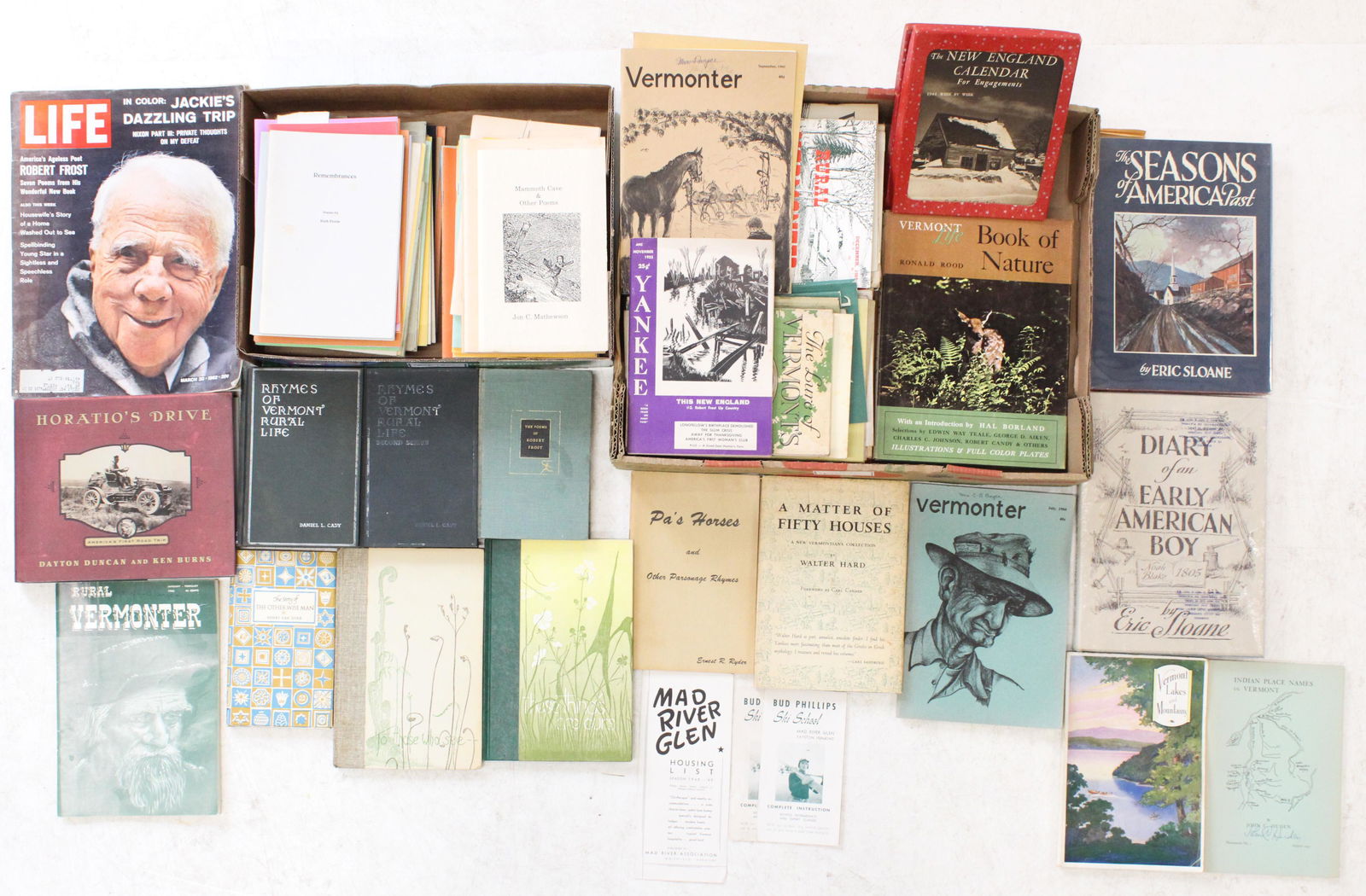 Vermont Travel, Poetry Pamphlets: Vermont books, pamphlets, Mad River Valley poetry pamphlets, other poetry, historical, travel, Eric Sloane, etc