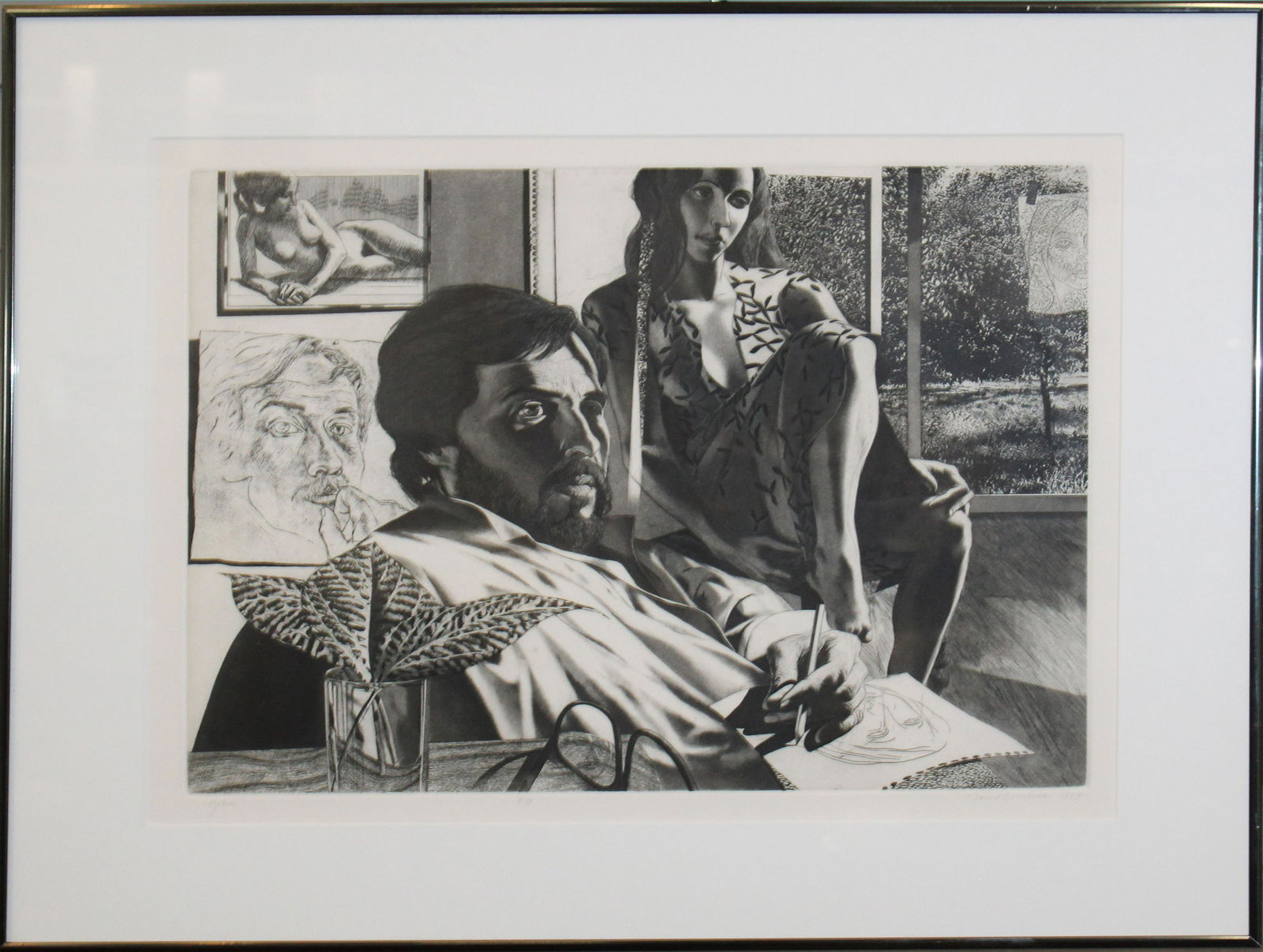 David Bumbeck (VT 1940-) John: David Bumbeck (Vermont 1940-) John Etching on paper signed lower margin 30/50 14 x 19"