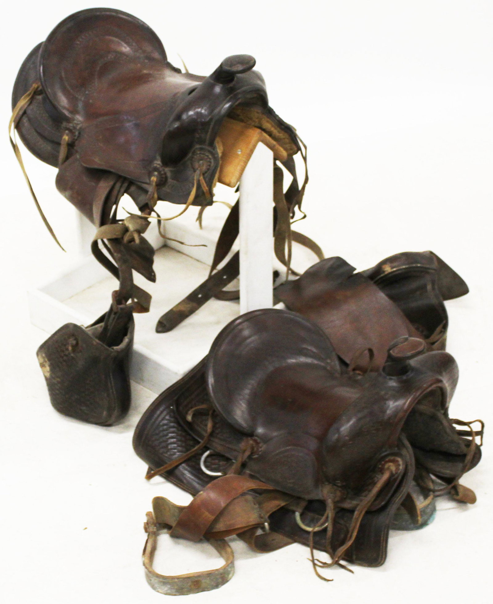 Two mid 20th c Western Saddles as found: Two 20th c Western Saddles As found