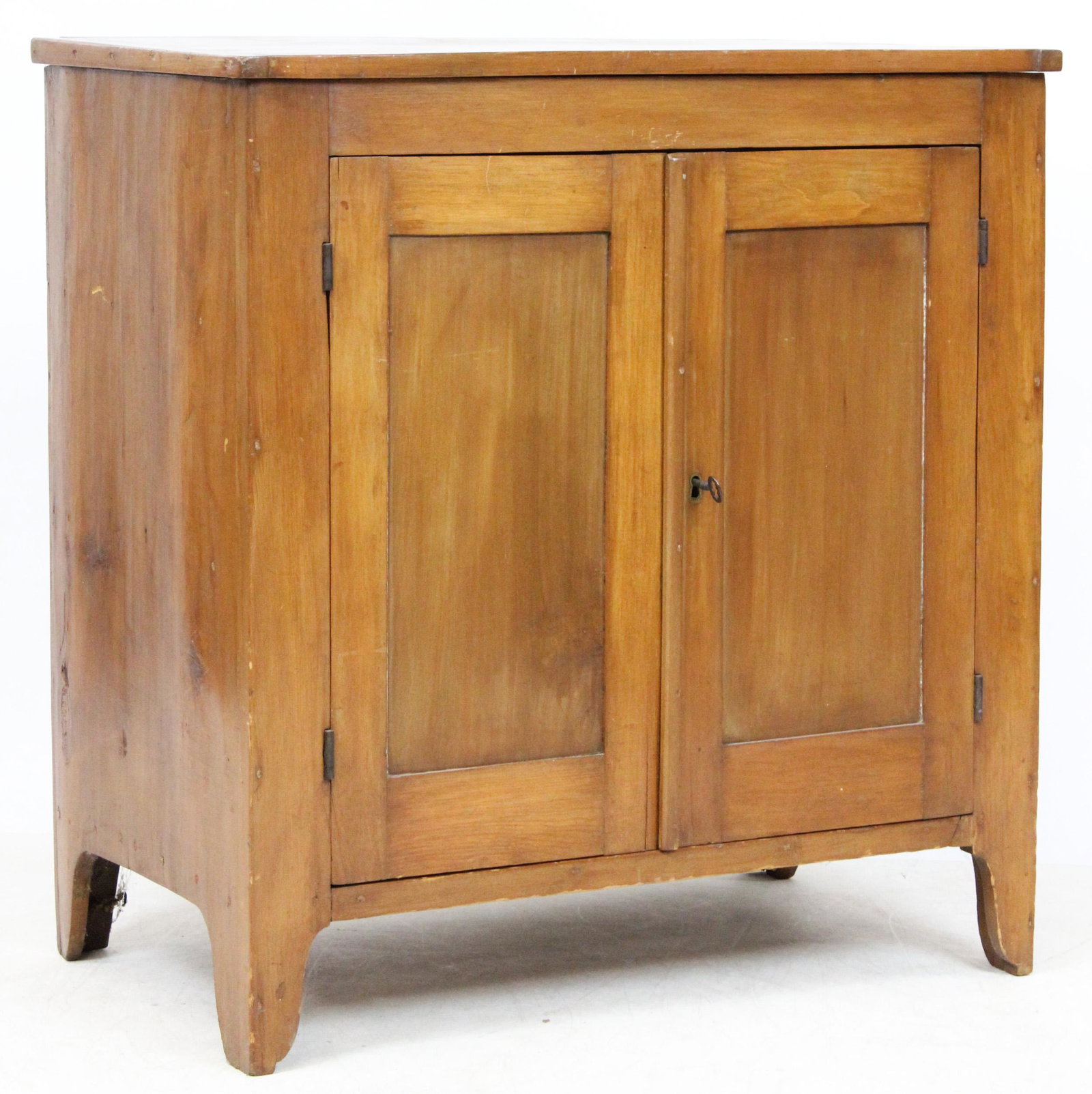 19th c Pine Two Door Commode: 19th c Pine two door 31 x 18 x 30"