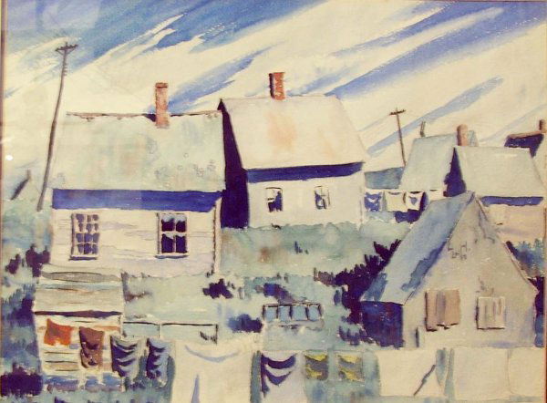 16" X 20 " w/c by Walton Blodgett (1908-1963): 16" X 20 " w/c by Walton Blodgett (1908-1963)